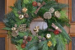 Weihnachtlicher Türkranz